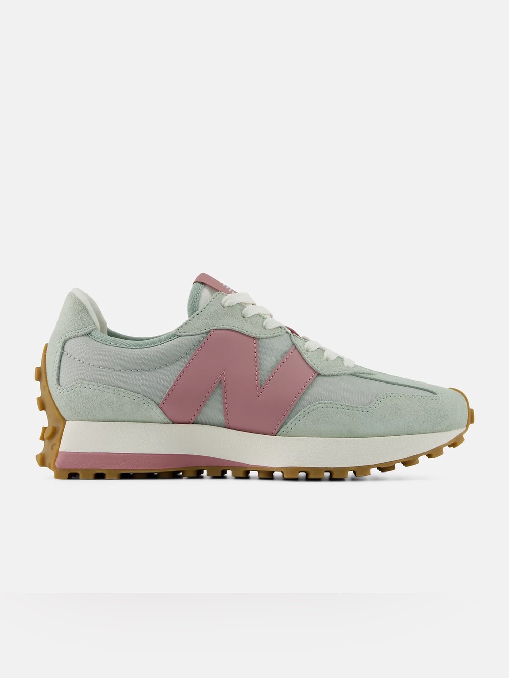 New balance Women's Mint Green & Dusty Pink Retro Runner Sneakers W3277BS
